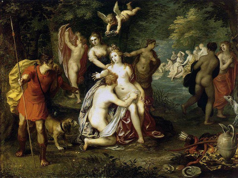 Hendrick van balen Diana Turns Actaeon into a Stag Germany oil painting art